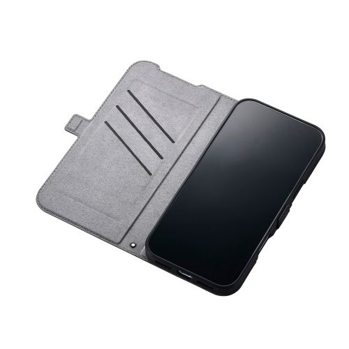 iPhone 17 Pro Max/手帳型ケース/磁石付/耐衝撃/ブラック
