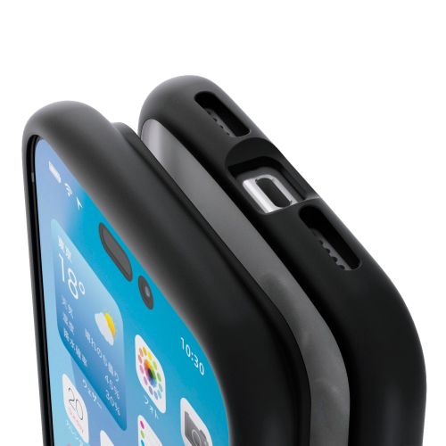 iPhone 17 Pro Max/TOUGH SLIM LITE/フレームカラー/メタルステッカー付/ブラック