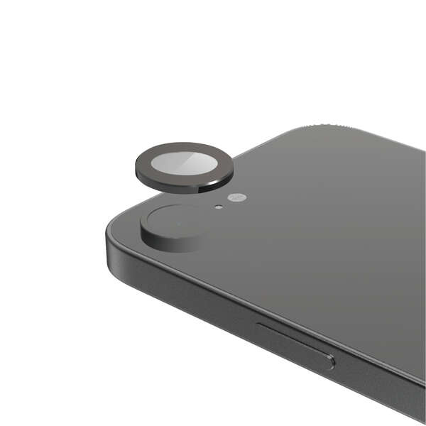 iPhone 16eカメラレンズガラスフィルム/ブラック