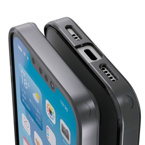 iPhone 17e/16e/ハイブリッドケース/スタンダード/マットブラック