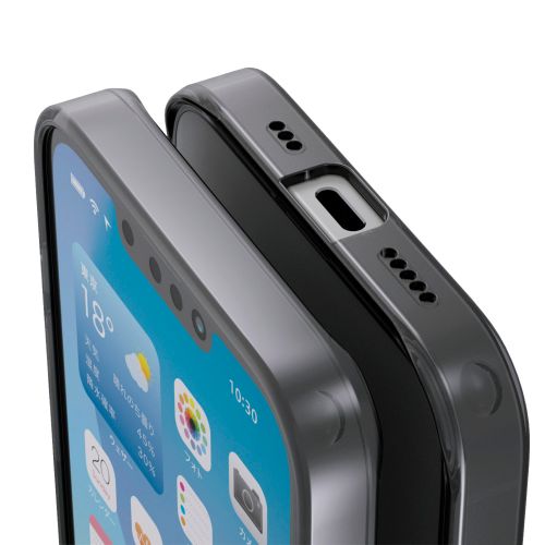 iPhone 17e/16e/ハイブリッドケース/極限保護/マットブラック