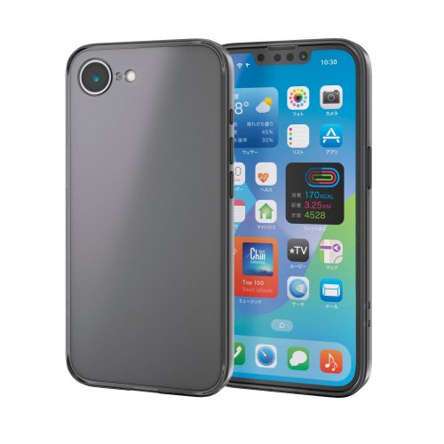 iPhone 17e/16e/ハイブリッドケース/極限保護/マットブラック