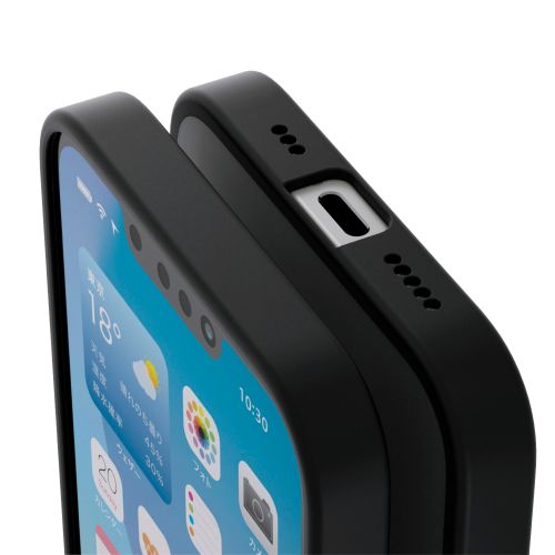 iPhone 17e/16e/ハイブリッドケース/極限Plus/マットブラック
