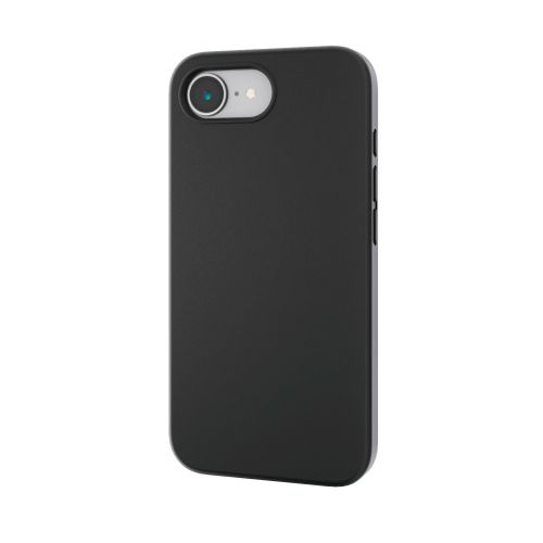 iPhone 16e/ハイブリッドケース/シリコン/カラータイプ/ブラック