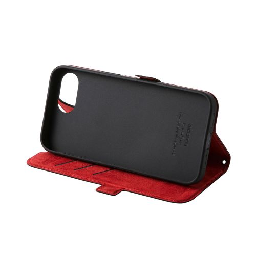 iPhone 16e/ソフトレザーケース/薄型/磁石付/MAGKEEP/ブラック