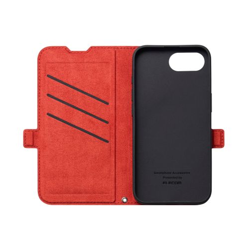 iPhone 16e/ソフトレザーケース/薄型/磁石付/MAGKEEP/ブラック