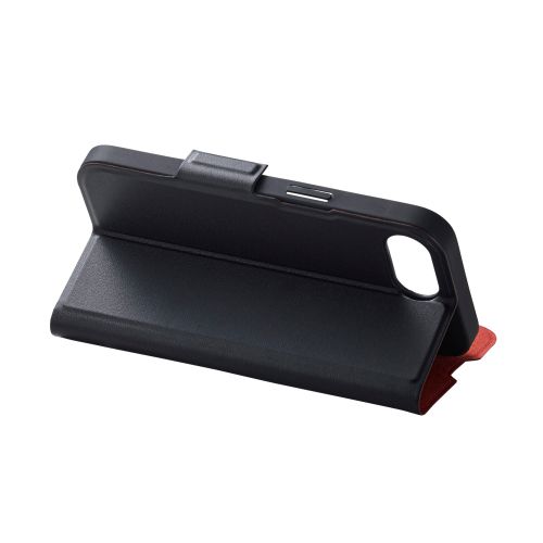 iPhone 16e/レザーケース/手帳型/UltraSlim/薄型/磁石付き/ブラック