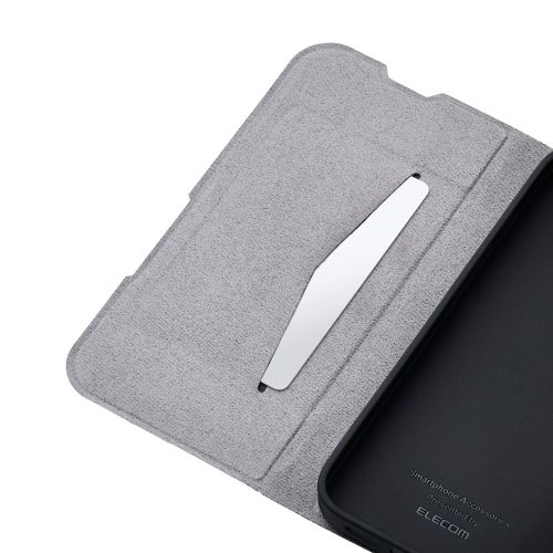 iPhone 16e/レザーケース/手帳型/UltraSlim/薄型/磁石付き/ネイビー