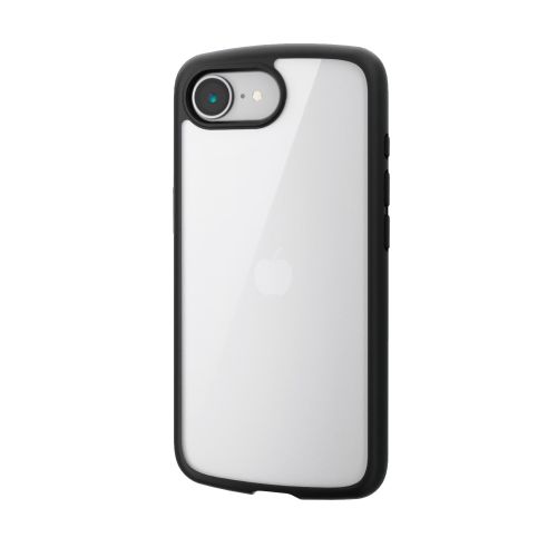 iPhone 16e/ハイブリッドケース/TOUGH SLIM LITE/フレームカラー/背面クリア/ストラップシート付属/ブラック