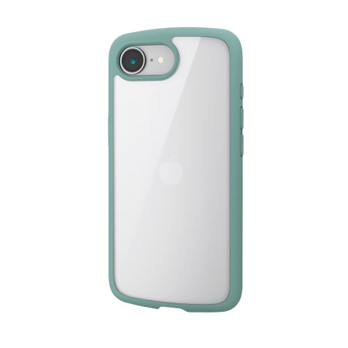 iPhone 17e/16e/ハイブリッドケース/TOUGH SLIM LITE/フレームカラー/背面クリア/ストラップシート付属/グリーン