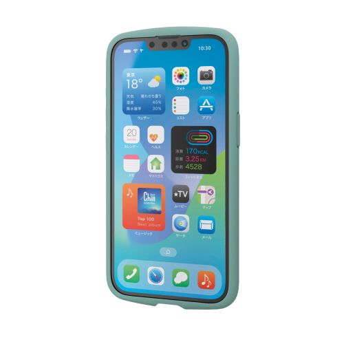 iPhone 17e/16e/ハイブリッドケース/TOUGH SLIM LITE/フレームカラー/背面クリア/ストラップシート付属/グリーン