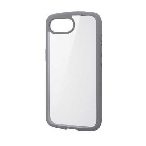 iPhone 17e/16e/ハイブリッドケース/TOUGH SLIM LITE/フレームカラー/背面クリア/ストラップシート付属/グレー