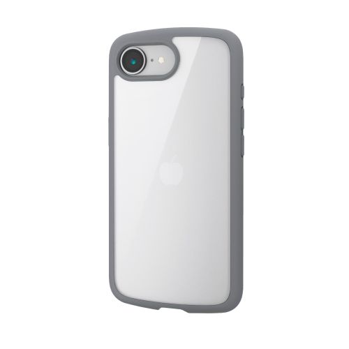 iPhone 17e/16e/ハイブリッドケース/TOUGH SLIM LITE/フレームカラー/背面クリア/ストラップシート付属/グレー