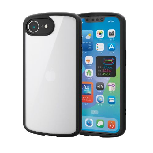 iPhone 17e/16e/ハイブリッドケース/TOUGH SLIM LITE/フレームカラー/背面クリア/極限保護/ブラック