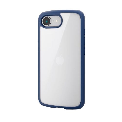 iPhone 17e/16e/ハイブリッドケース/TOUGH SLIM LITE/フレームカラー/背面クリア/ストラップシート付属/ネイビー
