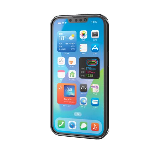 iPhone 17e/16e/ソフトケース/サイドメッキ/メタリックブラック
