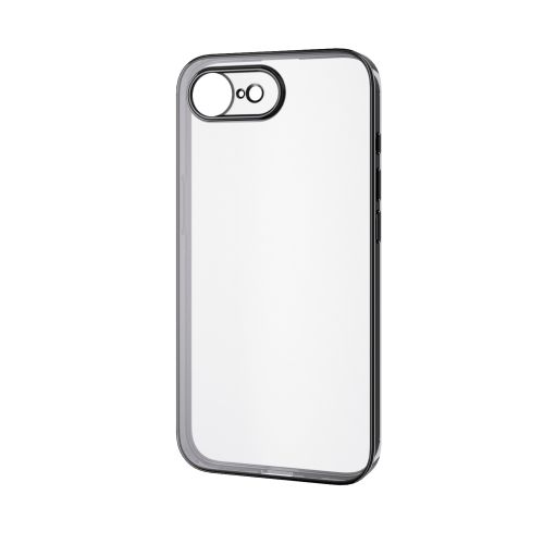 iPhone 17e/16e/ソフトケース/極限保護/メタリック加工/メタリックブラック