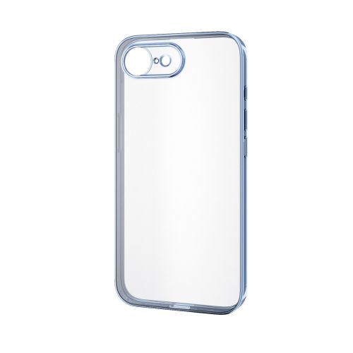 iPhone 17e/16e/ソフトケース/極限保護/メタリック加工/メタリックペールブルー