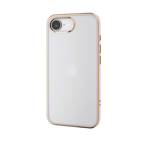iPhone 17e/16e/ソフトケース/メタリックライン/ピンク