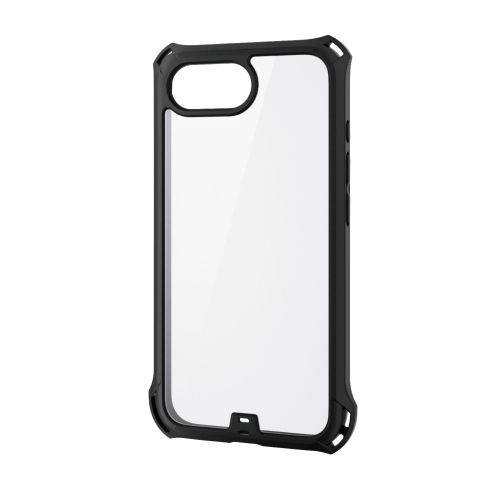 iPhone 17e/16e/ハイブリッドケース/ZEROSHOCK/フレームカラー/背面クリア/ブラック