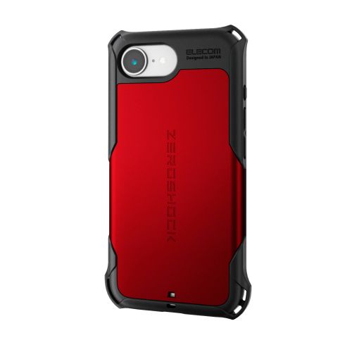 iPhone 17e/16e/ハイブリッドケース/ZEROSHOCK/レッド