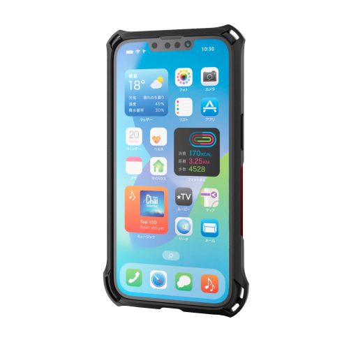 iPhone 17e/16e/ハイブリッドケース/ZEROSHOCK/レッド