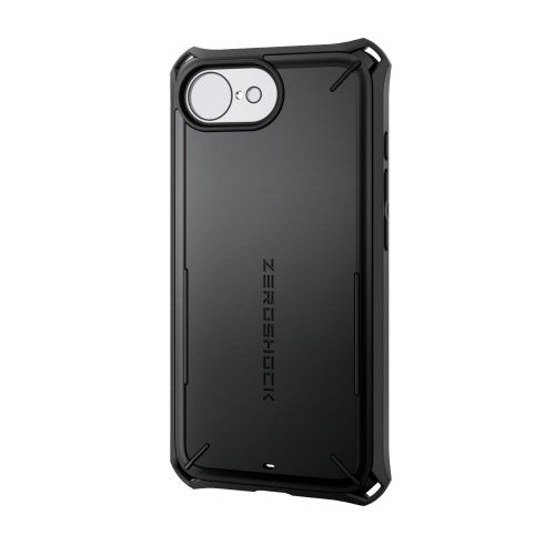 iPhone 17e/16e/ハイブリッドケース/ZEROSHOCK/Solid Plus/ブラック