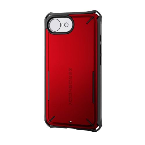 iPhone 17e/16e/ハイブリッドケース/ZEROSHOCK/Solid Plus/レッド