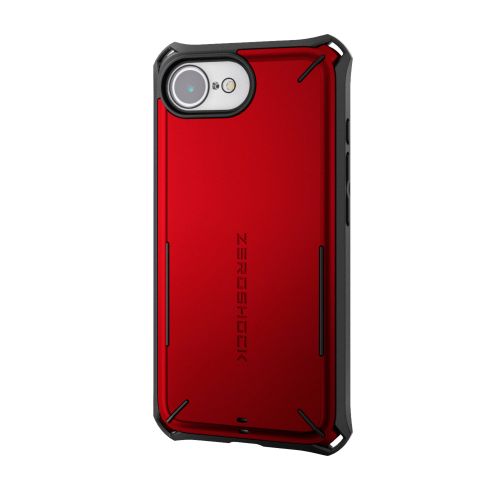iPhone 17e/16e/ハイブリッドケース/ZEROSHOCK/Solid Plus/レッド