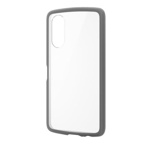 arrows We2 (F-52E/FCG02)用ハイブリッドケース/TOUGH SLIM LITE/フレームカラー/背面クリア/ストラップシート付属/ブラック