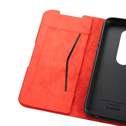 らくらくスマートフォン(F-53E)/レザーケース/手帳型/UltraSlim/薄型/磁石付き/ブラック