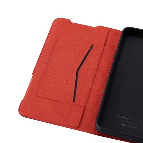arrows Alpha (F-51F)/ソフトレザーケース/薄型/磁石付/ブラック