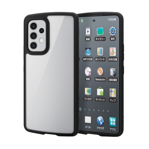 Galaxy A53 5G(SC-53C/SCG15)用ハイブリッドケース/TOUGH SLIM LITE/フレームカラー/背面クリア/ブラック