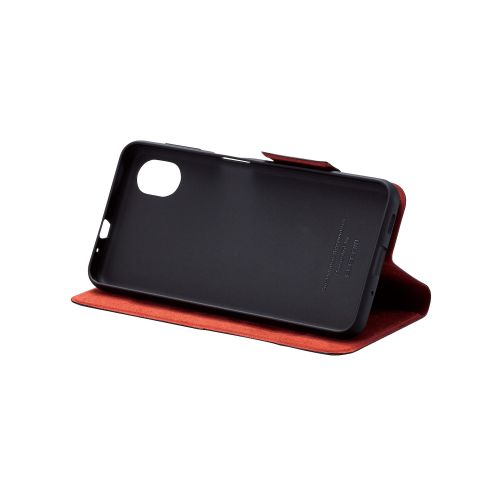 Galaxy A23 5G(SC-56C/SCG18)用レザーケース/手帳型/UltraSlim/薄型/磁石付き/ブラック