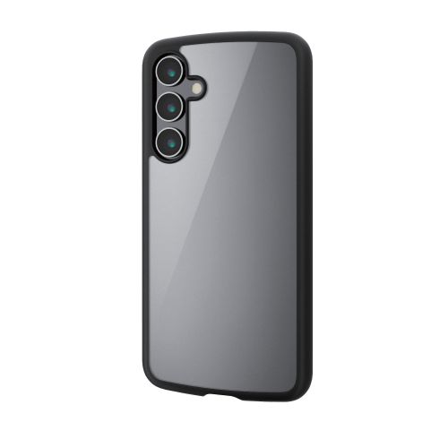 Galaxy A55 5G (SC-53E)用ハイブリッドケース/TOUGH SLIM LITE/フレームカラー/背面クリア/ストラップシート付属/ブラック