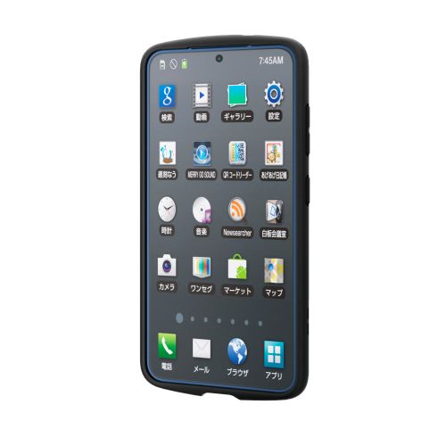 Galaxy S25(SC-51F)/ハイブリッドケース/TOUGH SLIM LITE/フレームカラー/背面クリア/ブラック