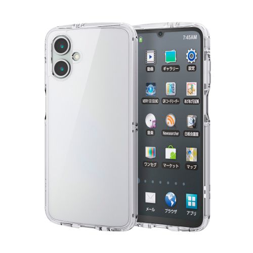 Galaxy A25 5G(SC-53F)/ハイブリッドケース/TOUGH SLIM LITE/オールクリア/ストラップシート付属/クリア