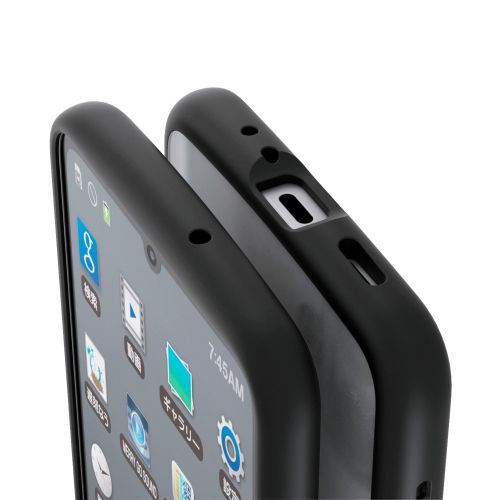 Galaxy A25 5G(SC-53F)/ハイブリッドケース/TOUGH SLIM LITE/フレームカラー/背面クリア/ブラック