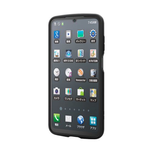 Galaxy A25 5G(SC-53F)/ハイブリッドケース/TOUGH SLIM LITE/フレームカラー/背面クリア/ブラック