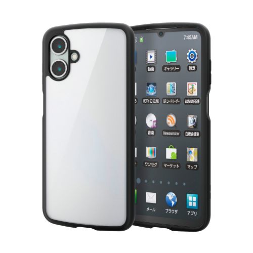 Galaxy A25 5G(SC-53F)/ハイブリッドケース/TOUGH SLIM LITE/フレームカラー/背面クリア/ブラック