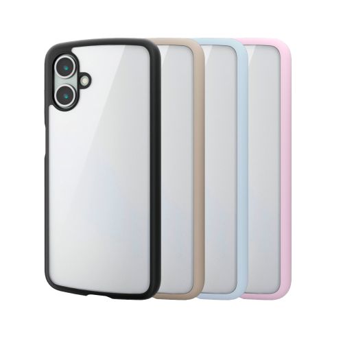 Galaxy A25 5G(SC-53F)/ハイブリッドケース/TOUGH SLIM LITE/フレームカラー/背面クリア/ブラック