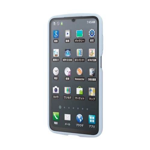 Galaxy A25 5G(SC-53F)/ハイブリッドケース/TOUGH SLIM LITE/フレームカラー/背面クリア/ライトブルー
