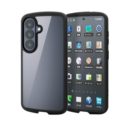 Galaxy S26 (SC-51G)/TOUGH SLIM LITE/フレームカラー/ストラップホールシート付/ブラック