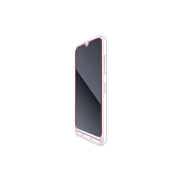 かんたんスマホ3/あんしんスマホ(KY-51B)用ガラスフィルム/高透明