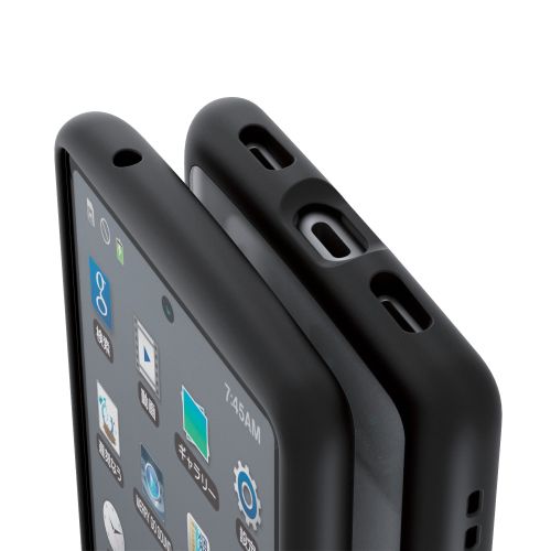 Google Pixel 7a用ハイブリッドケース/TOUGH SLIM LITE/フレームカラー/背面クリア/ブラック