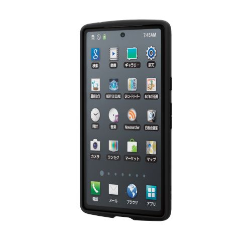 Google Pixel 7a用ハイブリッドケース/TOUGH SLIM LITE/フレームカラー/背面クリア/ブラック