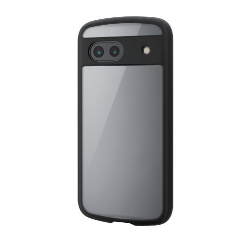 Google Pixel 8a用ハイブリッドケース/TOUGH SLIM LITE/フレームカラー/背面クリア/ストラップシート付属/ブラック
