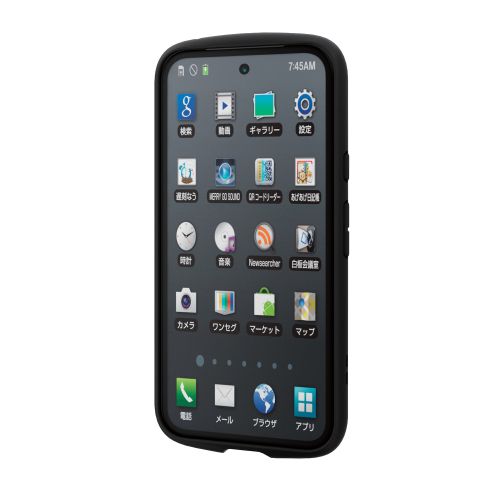 Google Pixel 8a用ハイブリッドケース/TOUGH SLIM LITE/フレームカラー/背面クリア/ストラップシート付属/ブラック