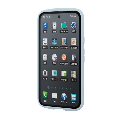 Google Pixel 8a用ハイブリッドケース/TOUGH SLIM LITE/フレームカラー/背面クリア/ストラップシート付属/ブルー