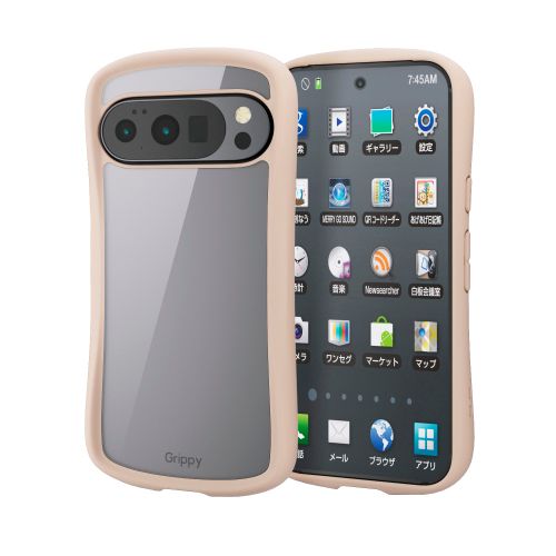 Google Pixel 10/Google Pixel 10 Pro/Grippy/フレームカラー/ストラップホールシート付/ベージュ